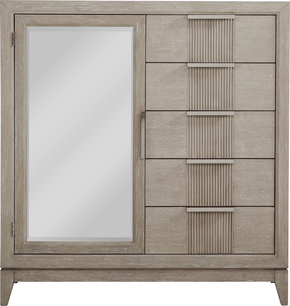 Bellante Gray 5 Pc Queen Panel Bedroom - Thumbnail - Image 5
