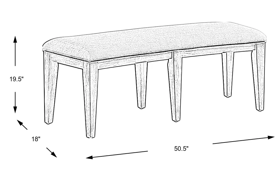 Dimension Image. Please refer to the Dimension Tab on this page for dimension details.