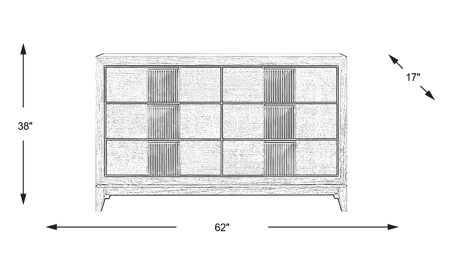 Dimension Image. Please refer to the Dimension Tab on this page for dimension details.