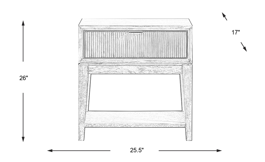 Dimension Image. Please refer to the Dimension Tab on this page for dimension details.