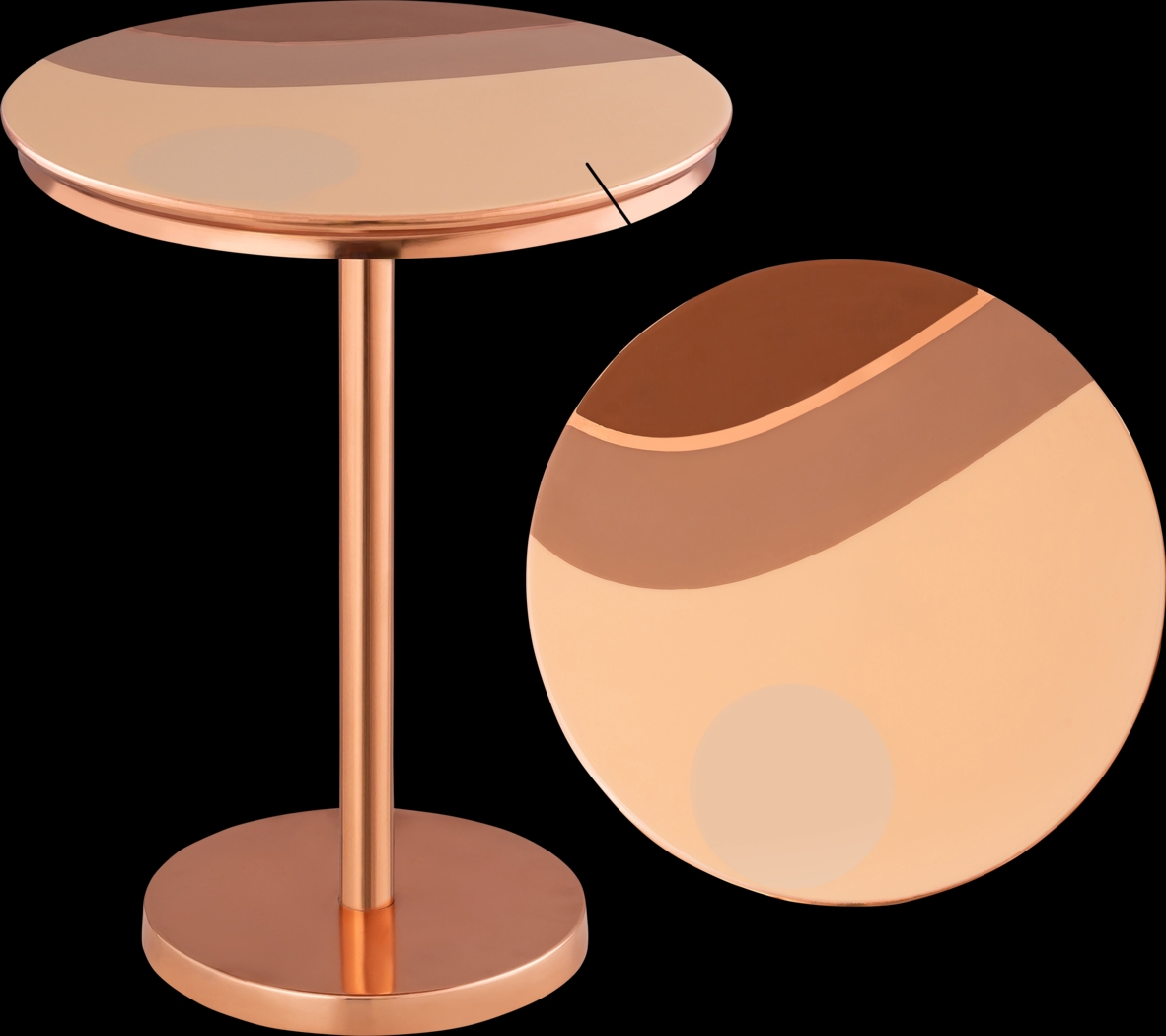 Bellarn Copper Accent Table - Thumbnail - Image 3