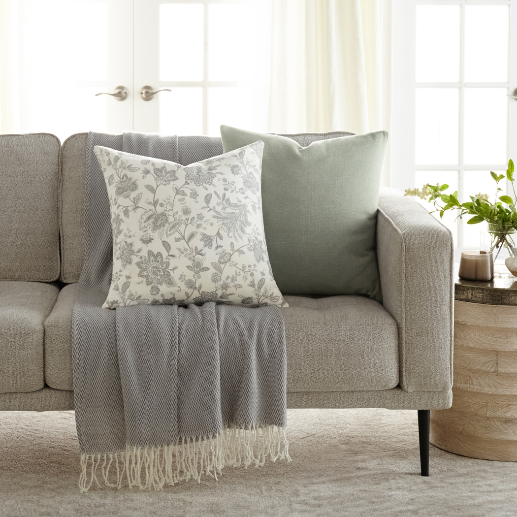 Bellascott Gray Accent Pillow Set of 2 - Thumbnail - Image 2