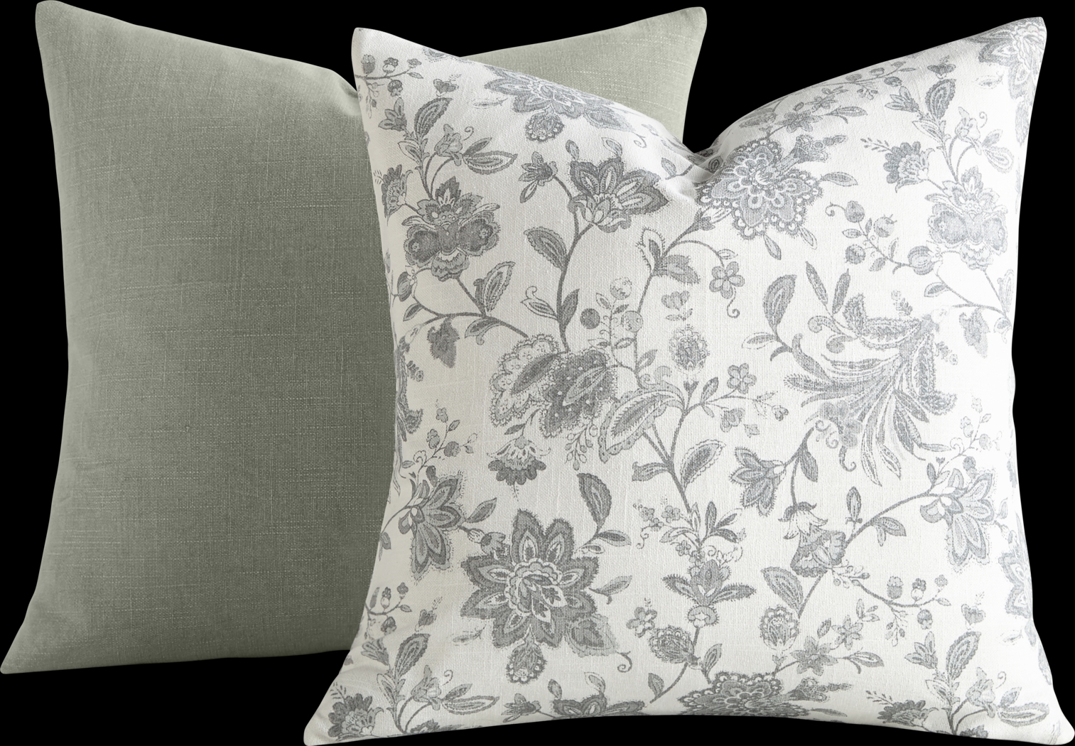 Bellascott Gray Accent Pillow Set of 2 - Thumbnail - Image 1