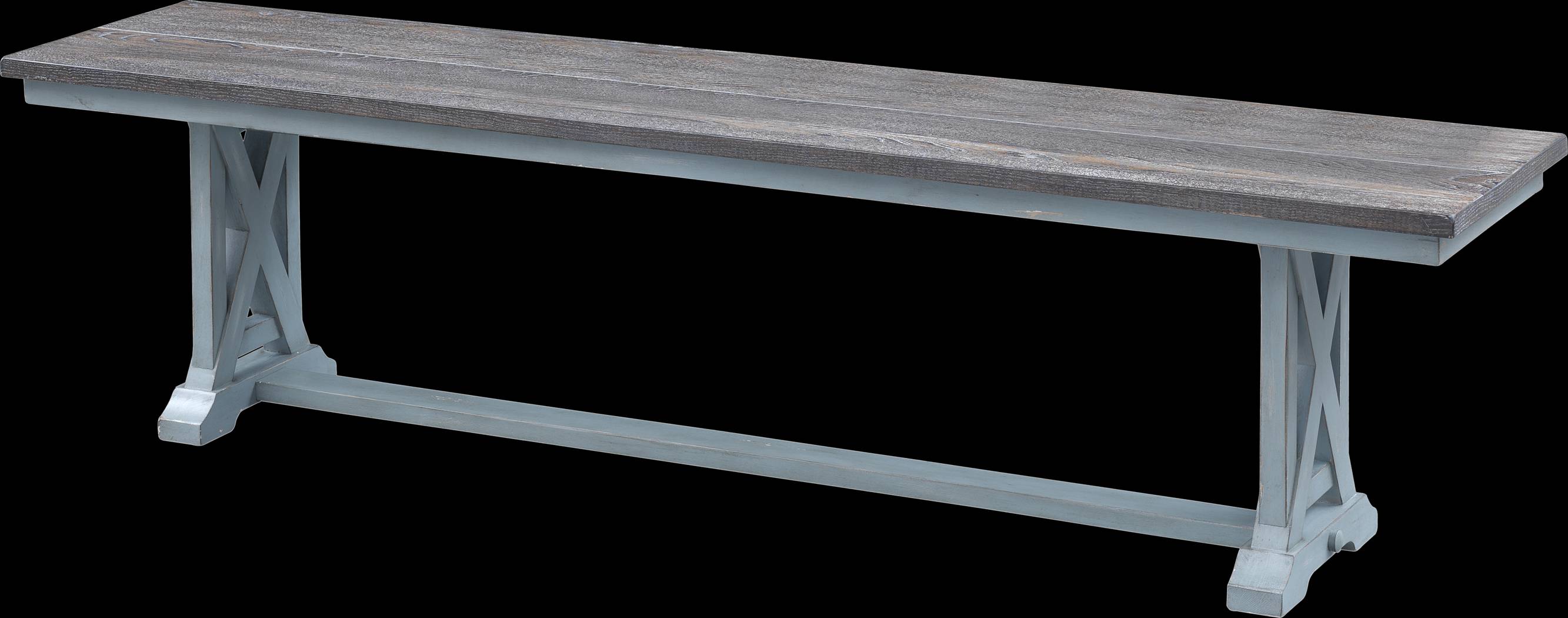 Bellasorn Blue Dining Bench - Thumbnail - Image 1