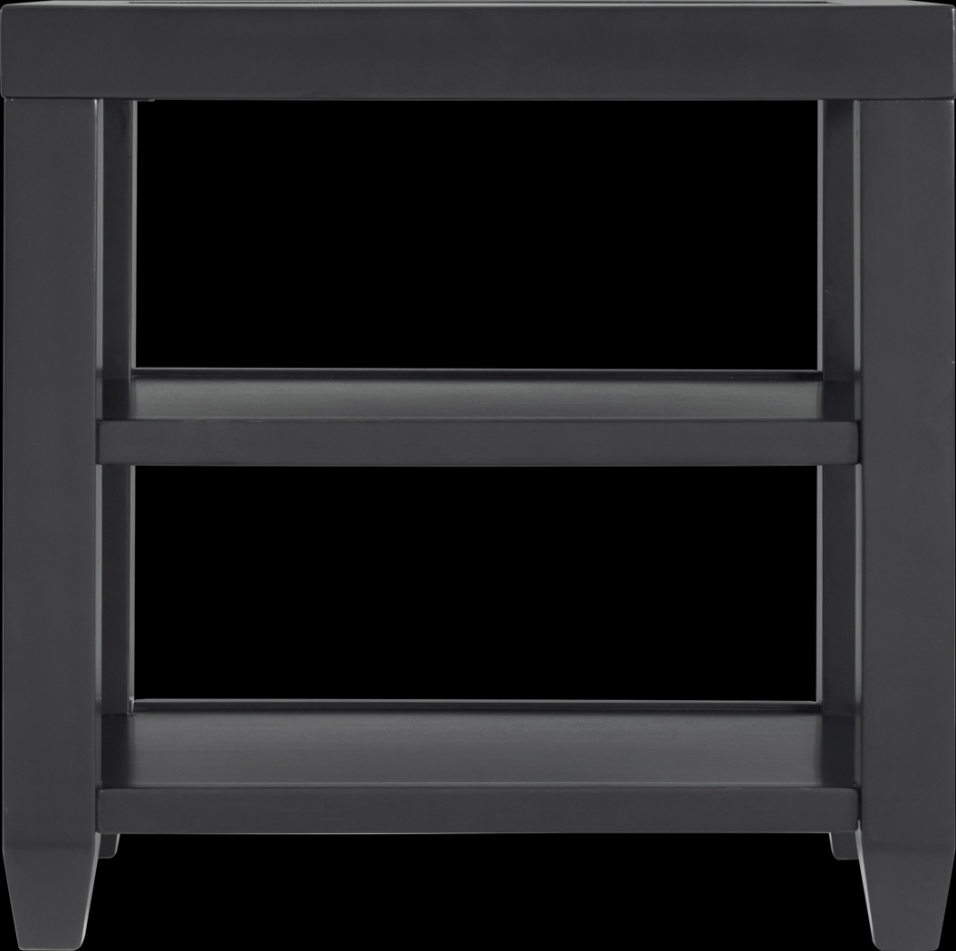 Bellavia Black Chairside Table - Thumbnail - Image 3