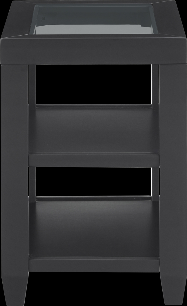 Bellavia Black Chairside Table - Thumbnail - Image 5