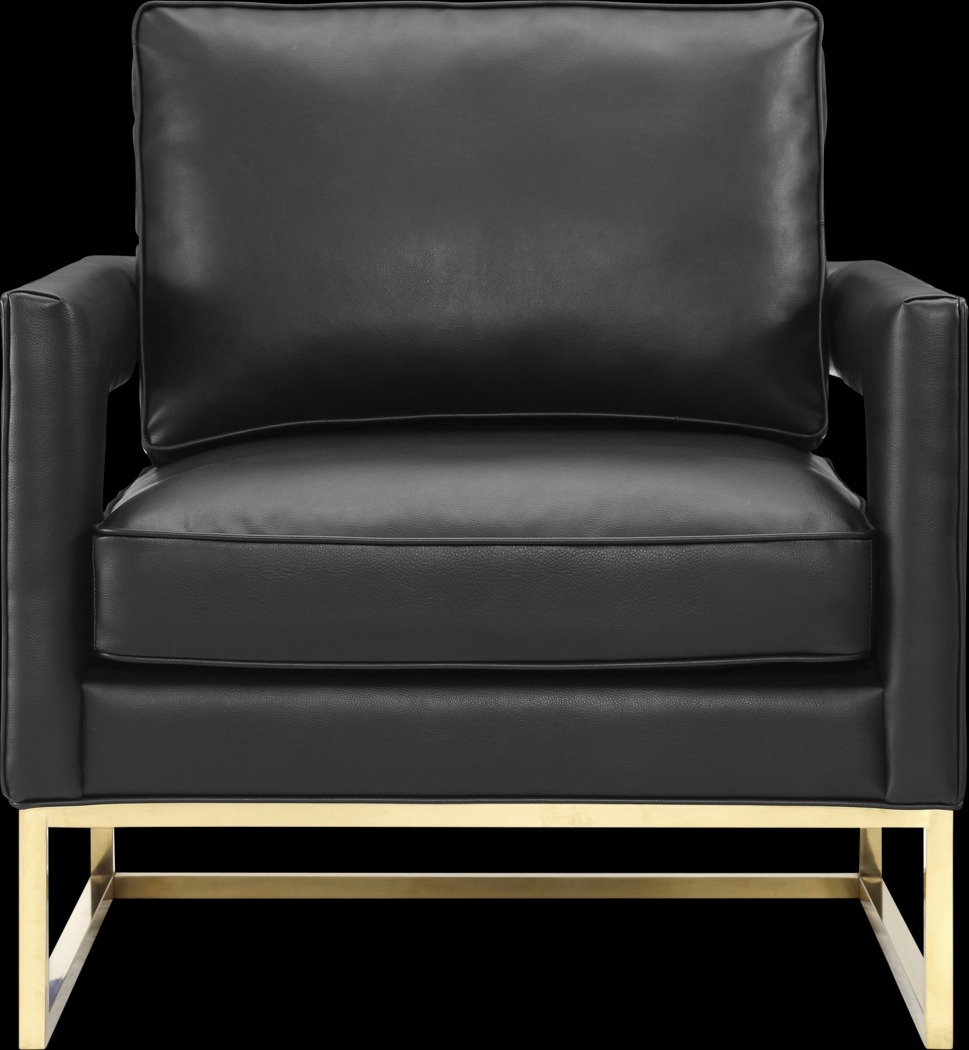 Belldid I Black Accent Chair - Thumbnail - Image 2
