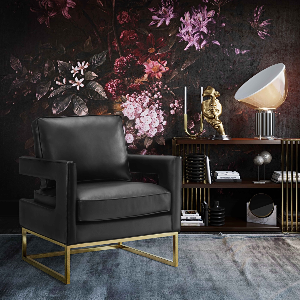 Belldid I Black Accent Chair - Thumbnail - Image 5