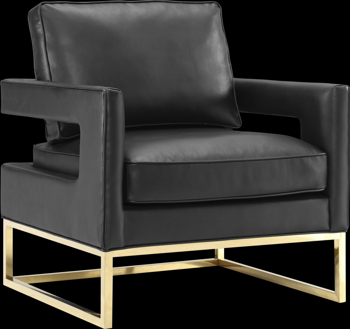 Belldid I Black Accent Chair - Thumbnail - Image 1