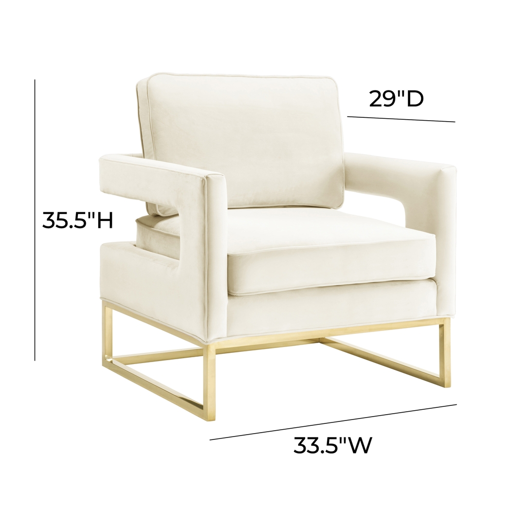 Belldid II Cream Accent Chair - Thumbnail - Image 6