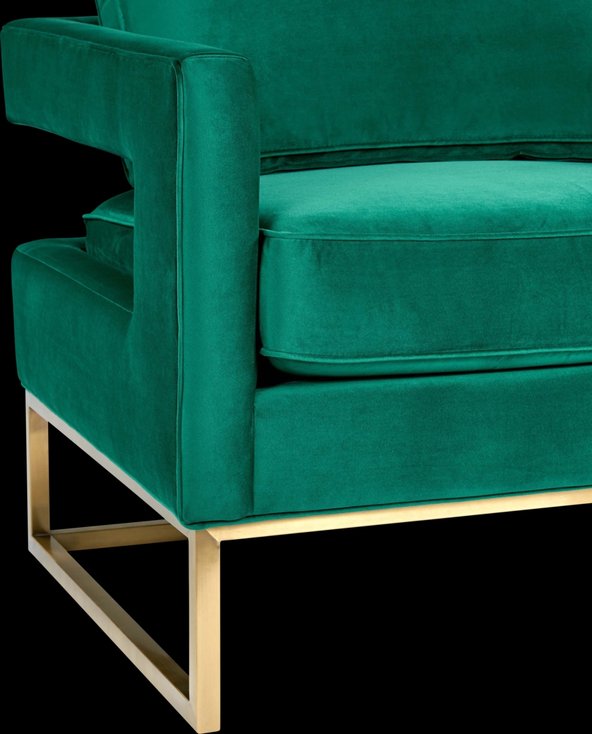 Belldid II Green Accent Chair - Thumbnail - Image 4