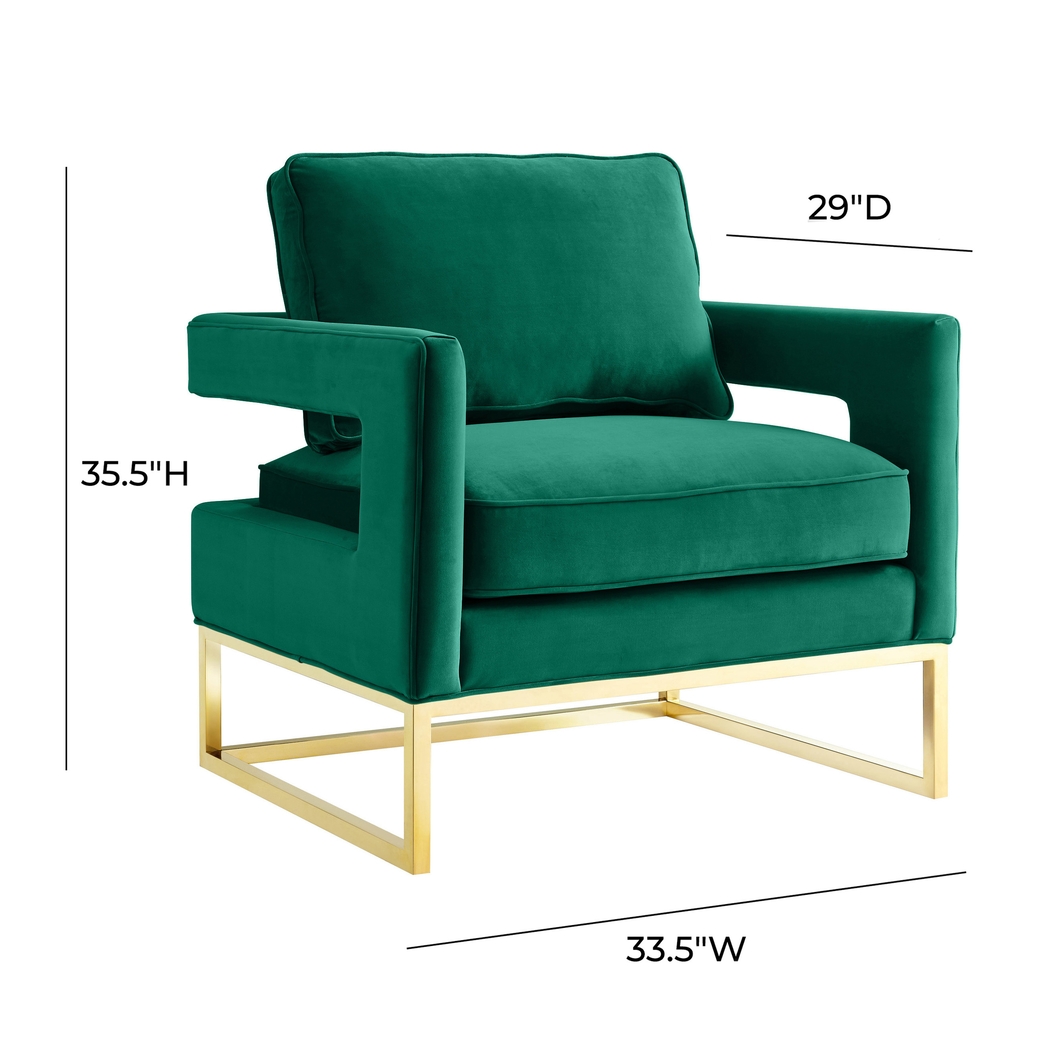 Belldid II Green Accent Chair - Thumbnail - Image 5