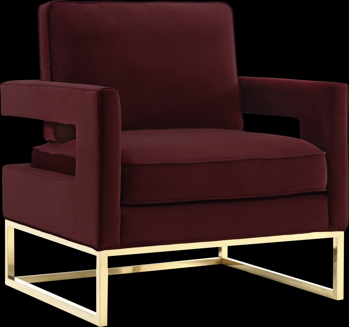 Belldid II Maroon Accent Chair - Thumbnail - Image 1