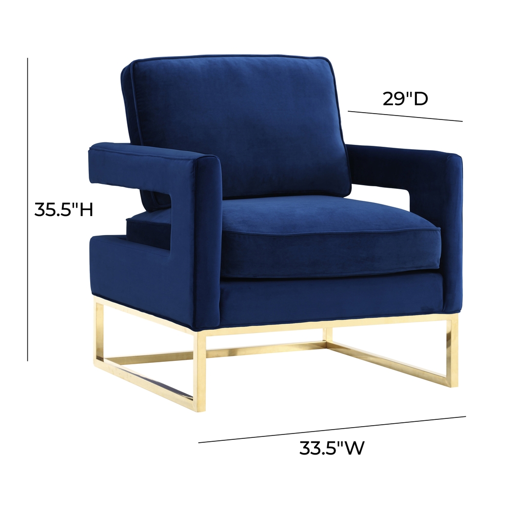 Belldid II Navy Accent Chair - Thumbnail - Image 6