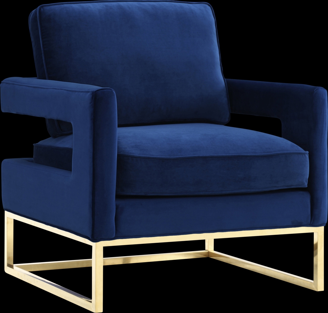 Belldid II Navy Accent Chair - Thumbnail - Image 1