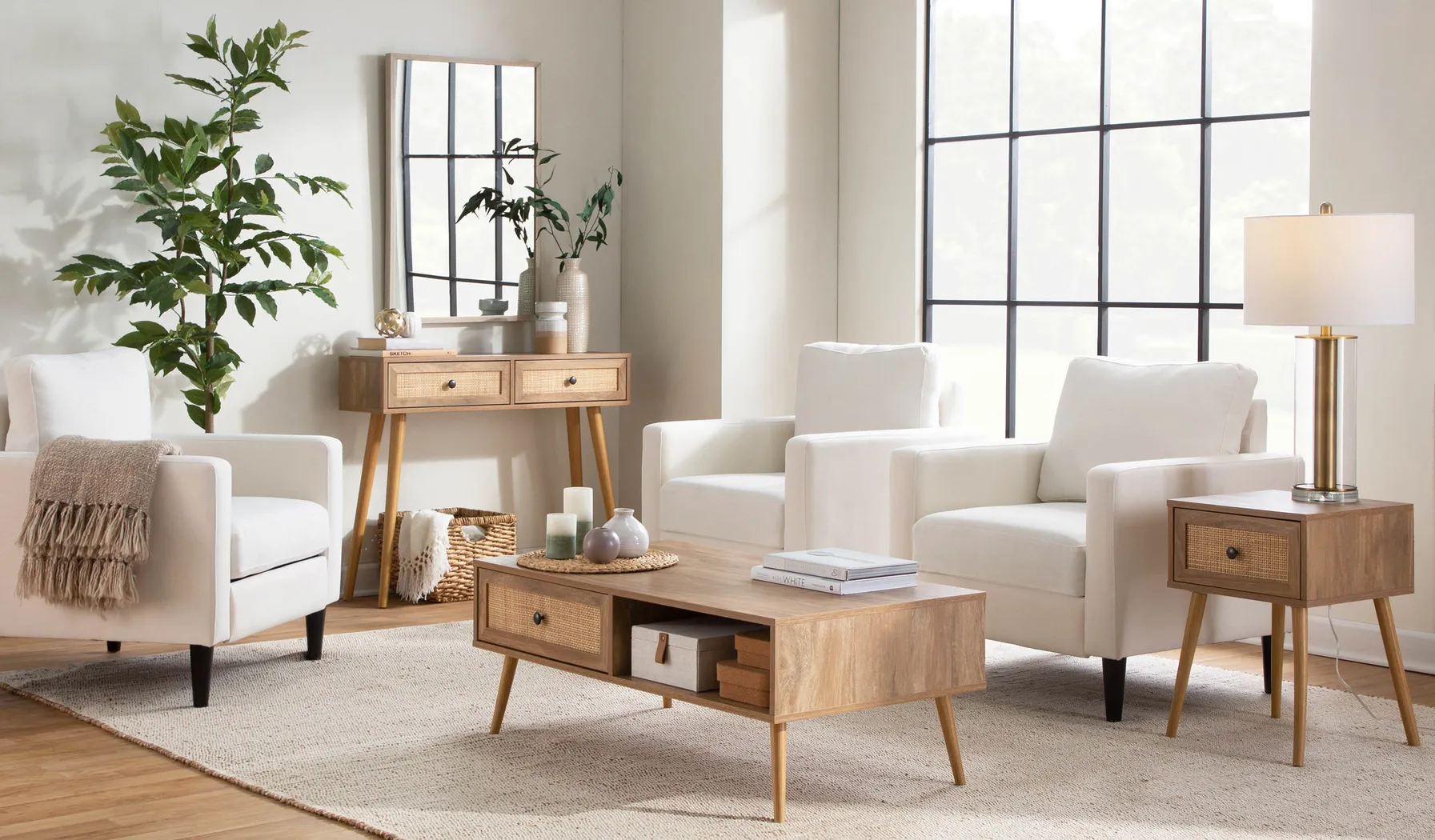 Belle Ann Natural Coffee Table - Thumbnail - Image 8