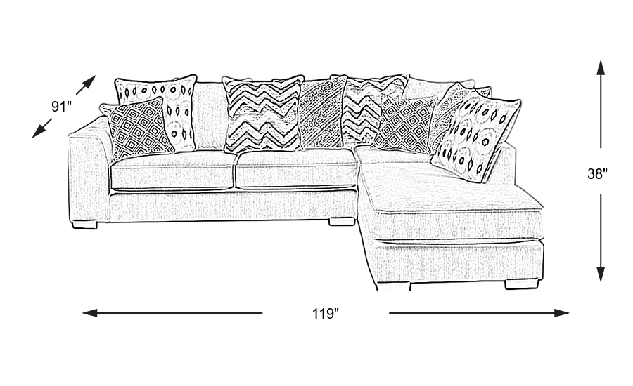 Dimension Image. Please refer to the Dimension Tab on this page for dimension details.