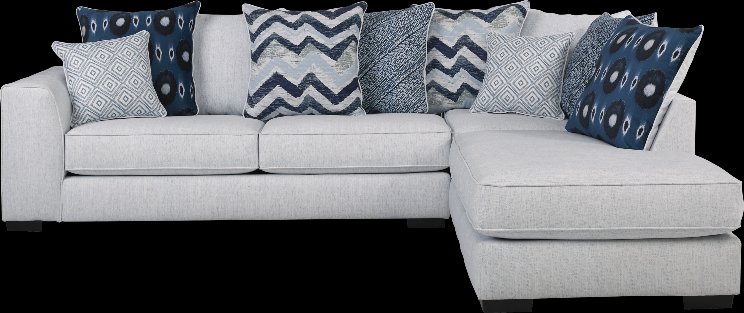 Bellehurst Off-White 5 Pc Sectional Living Room - Thumbnail - Image 2