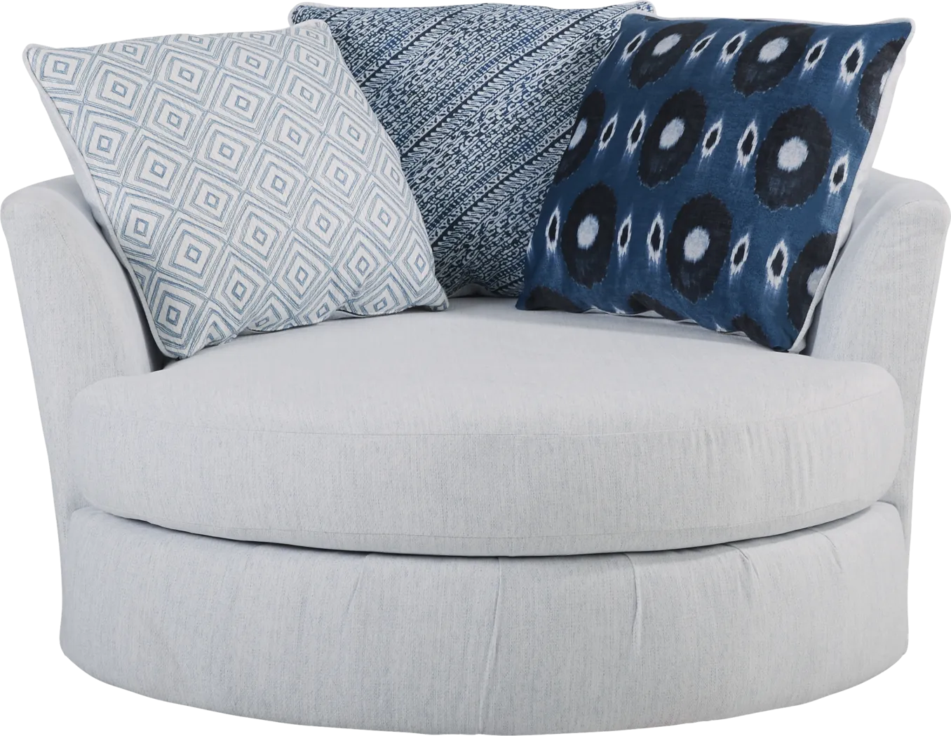 Bellehurst Off-White Swivel Chair - Thumbnail - Image 2