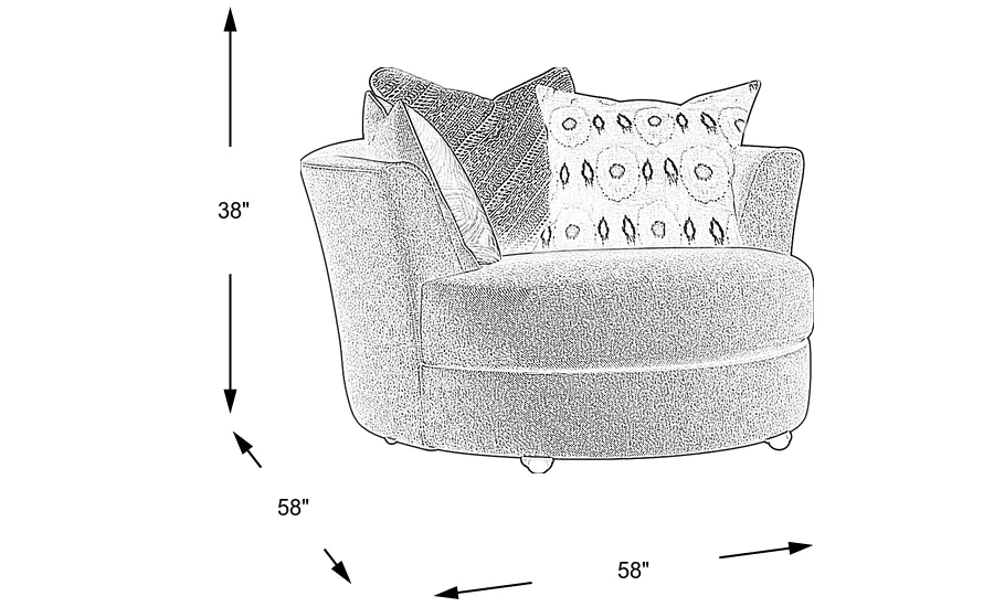Dimension Image. Please refer to the Dimension Tab on this page for dimension details.