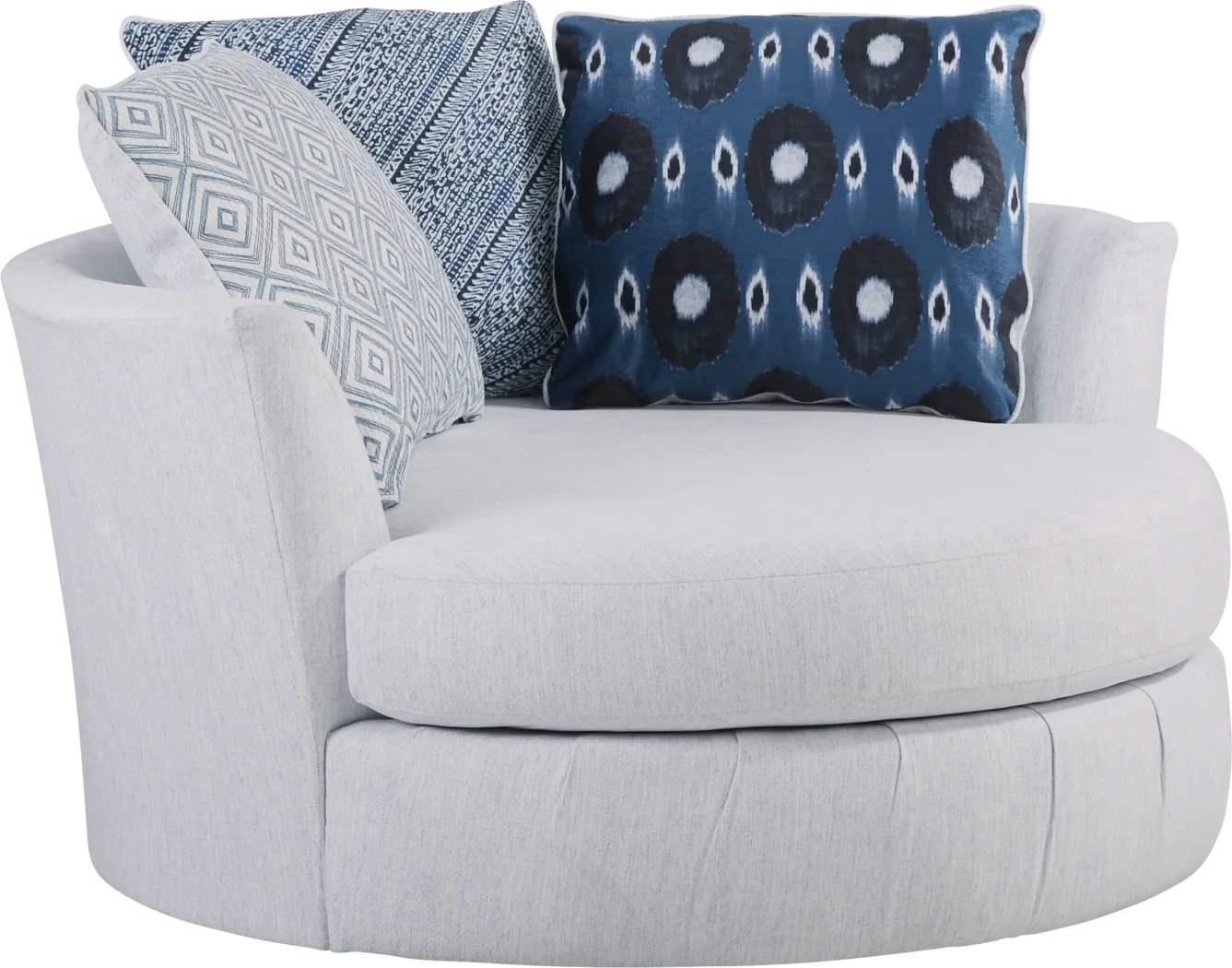 Bellehurst Off-White Swivel Chair - Thumbnail - Image 1