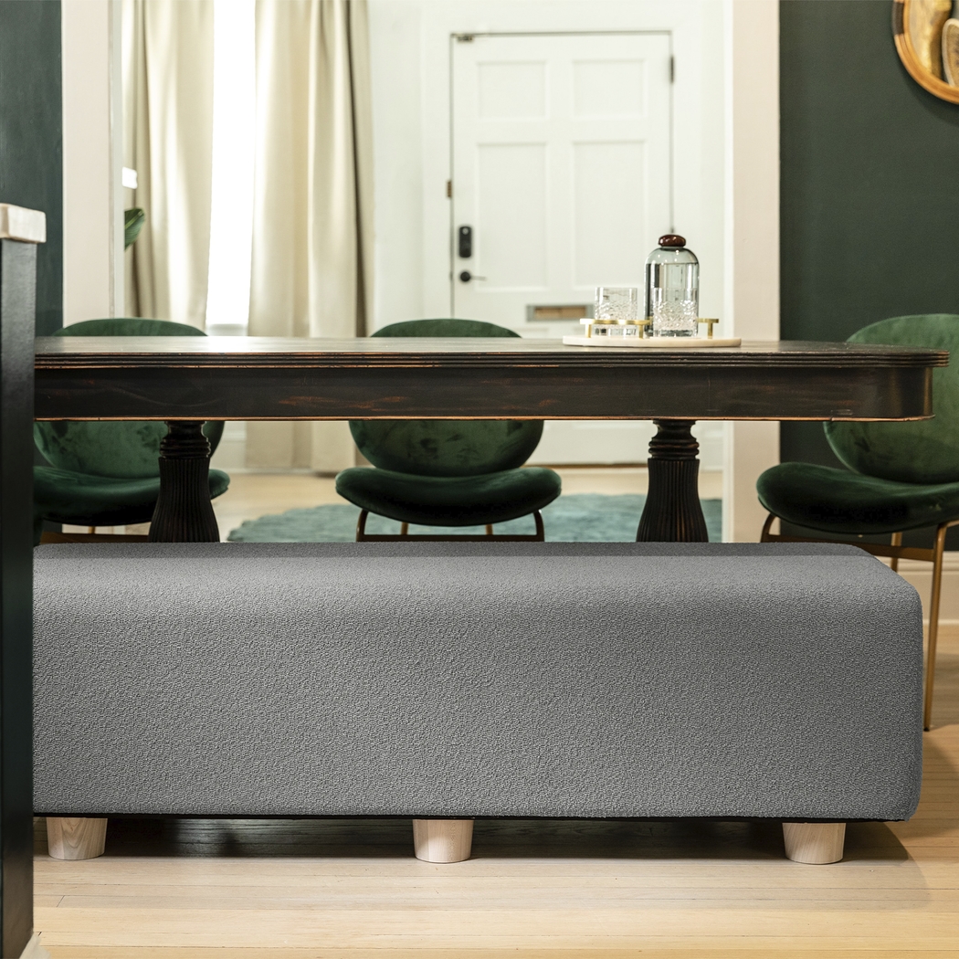 Bellemere Dark Gray Queen Bed Bench - Thumbnail - Image 3