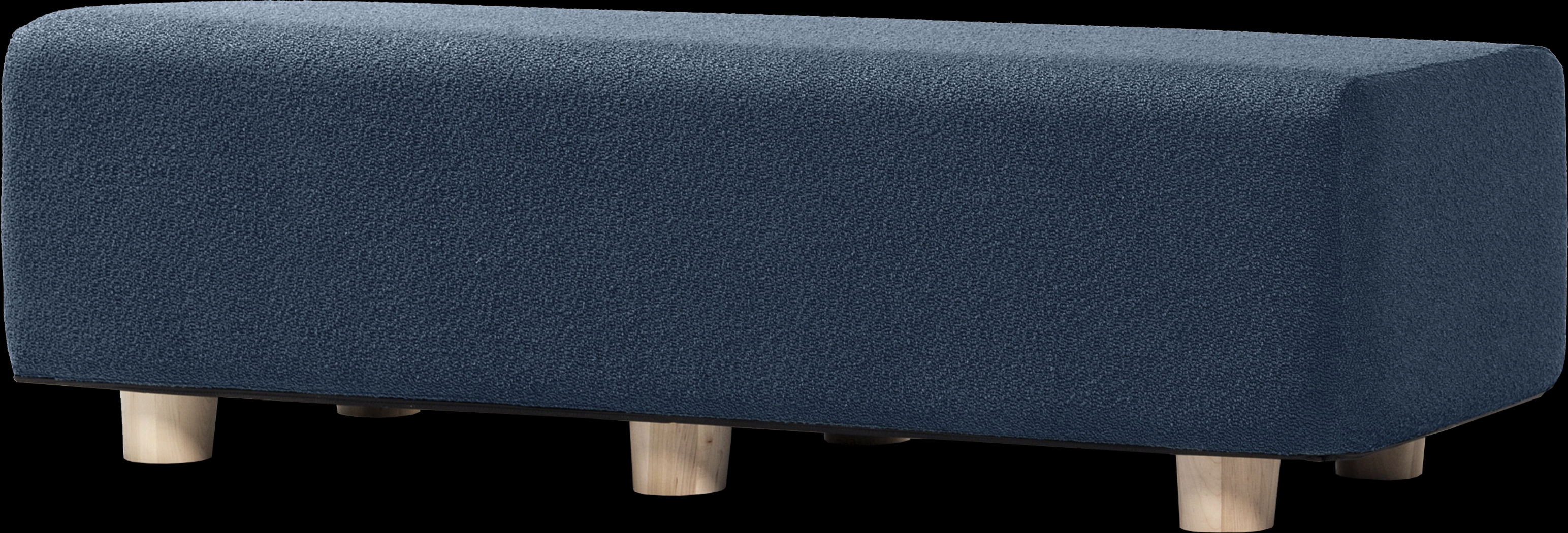 Bellemere Navy King Bed Bench - Thumbnail - Image 1
