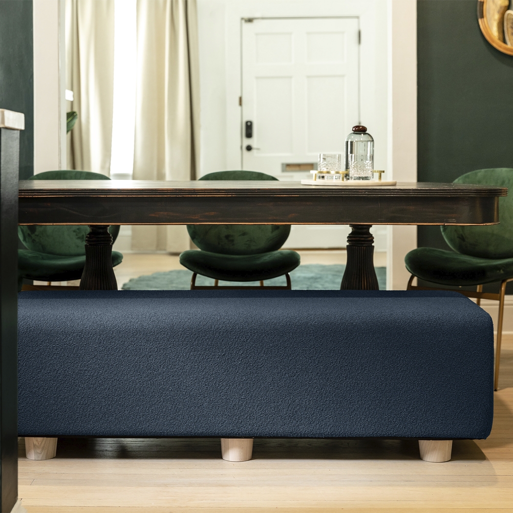 Bellemere Navy Queen Bed Bench - Thumbnail - Image 3