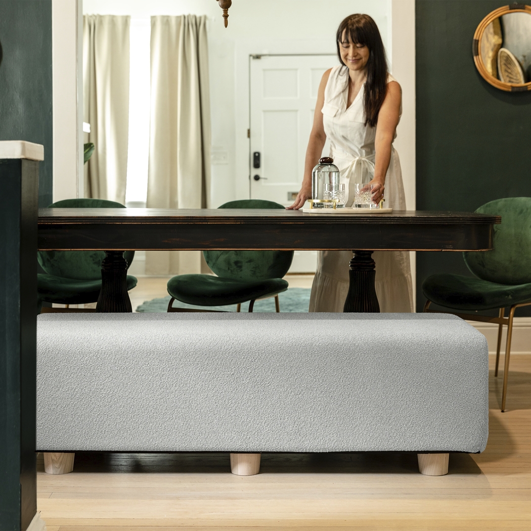 Bellemere Silver Queen Bed Bench - Thumbnail - Image 4