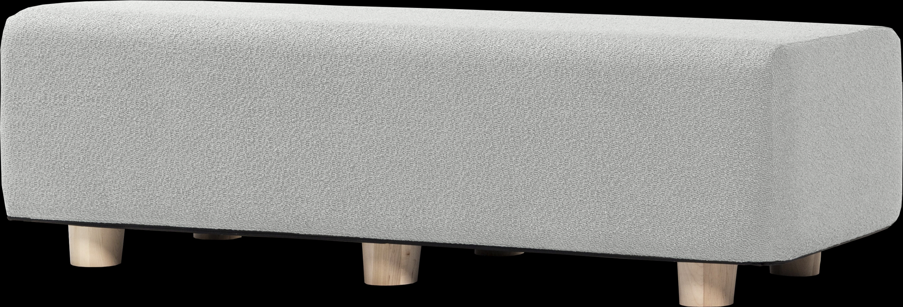 Bellemere Silver Queen Bed Bench - Thumbnail - Image 1