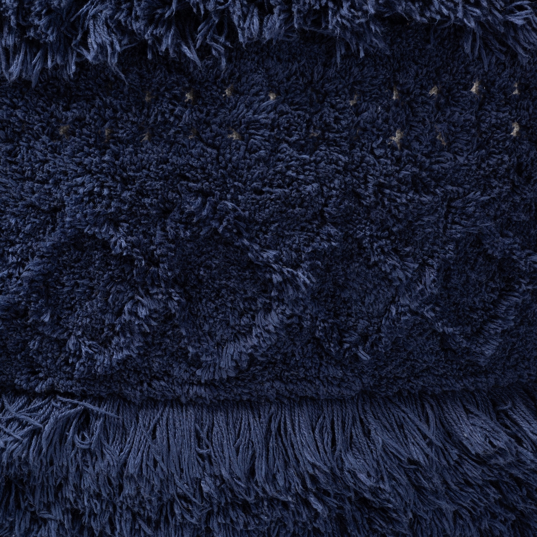 Bellerive Navy Blue Pouf - Thumbnail - Image 3