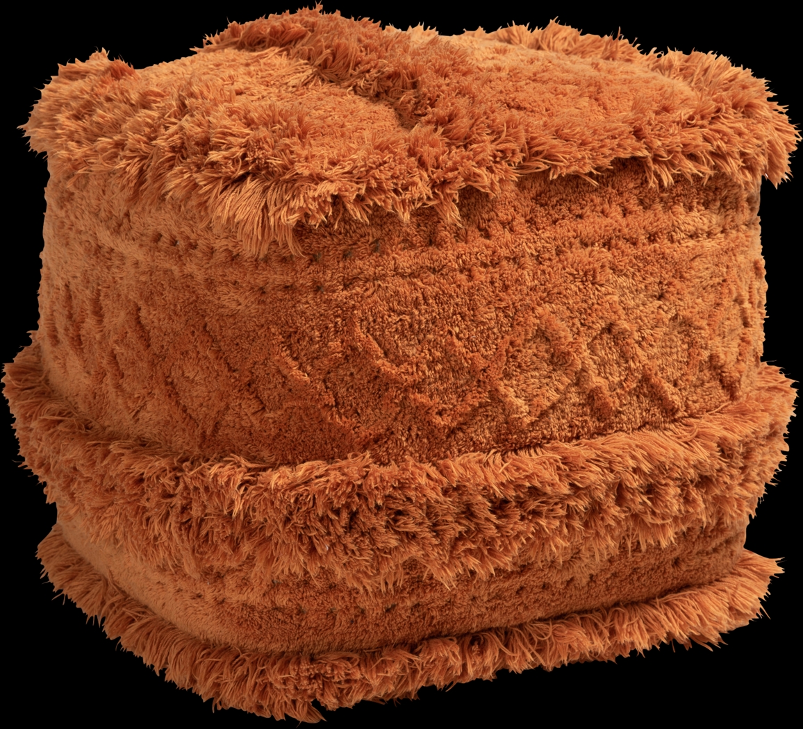 Bellerive Orange Pouf - Thumbnail - Image 1