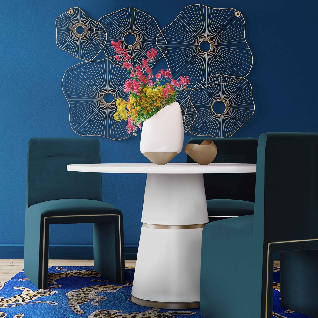 Belleveria Teal Dining Chair - Thumbnail - Image 5