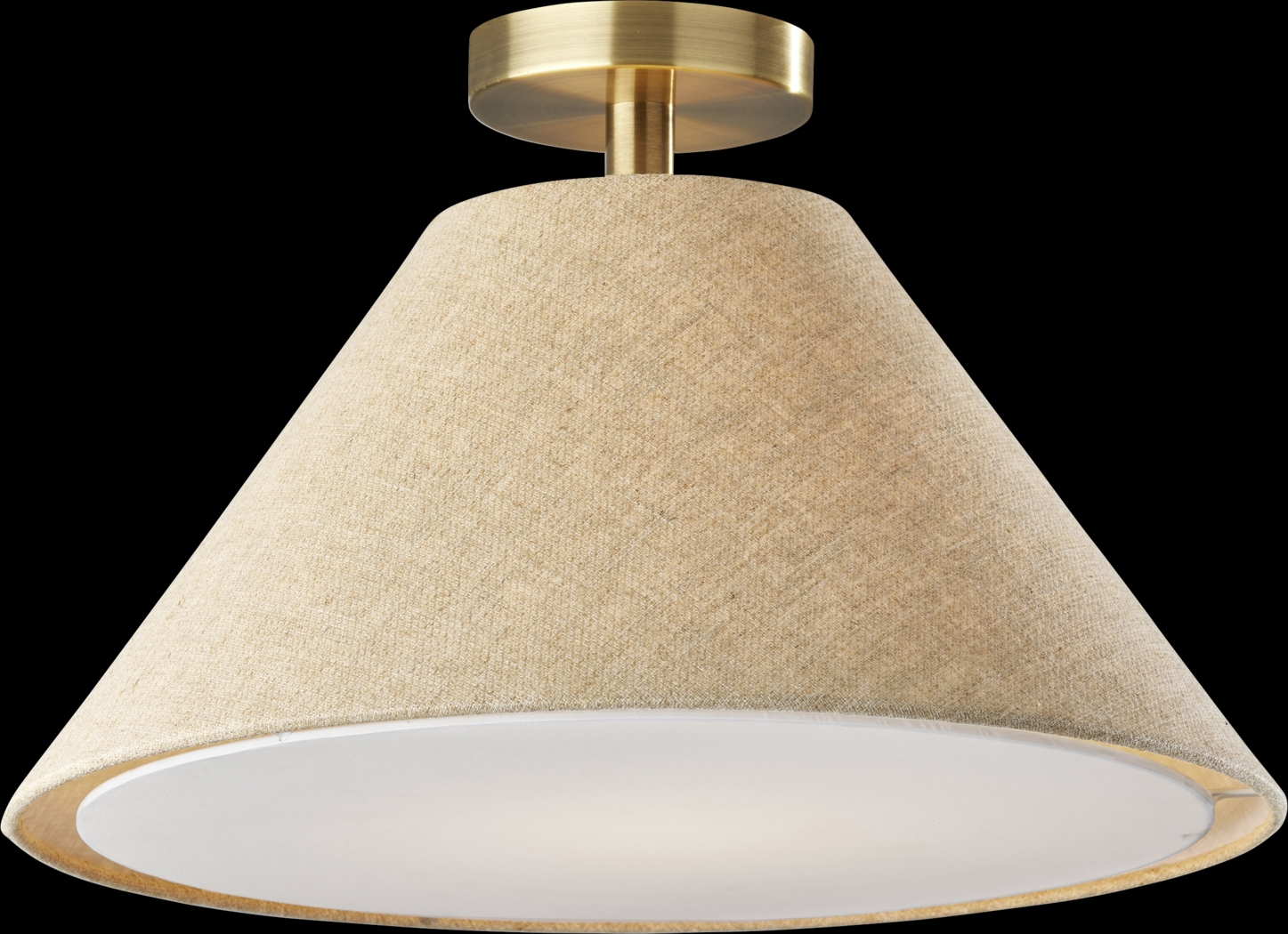 Bellflower Hollow Beige Pendant - Thumbnail - Image 1