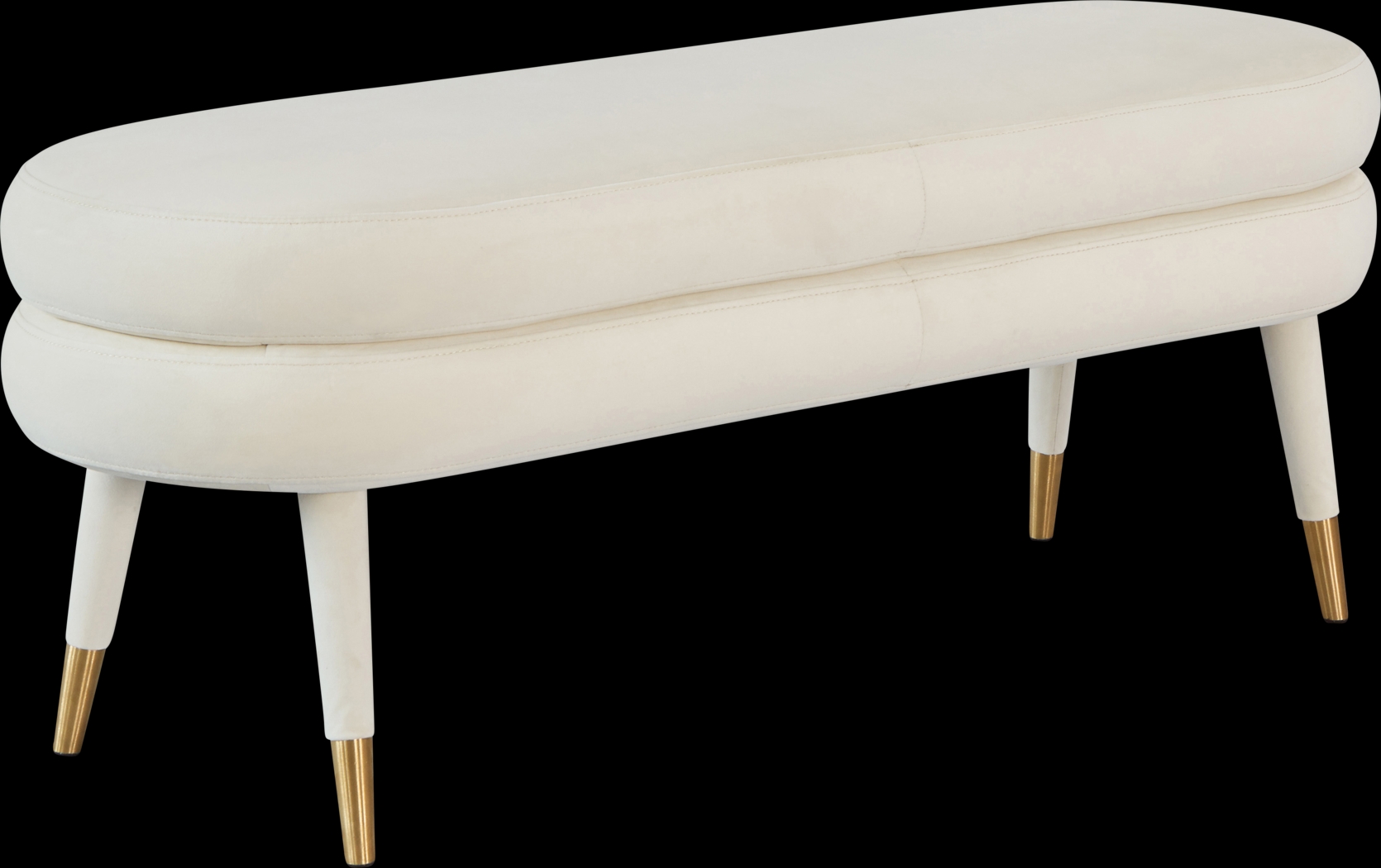 Bellfort Cream Accent Bench - Thumbnail - Image 1