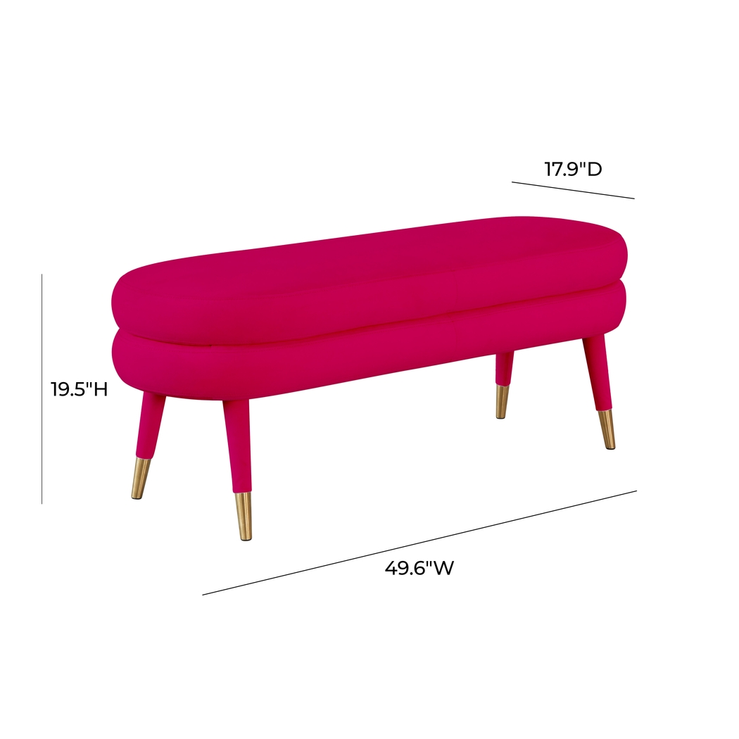 Bellfort Raspberry Accent Bench - Thumbnail - Image 5