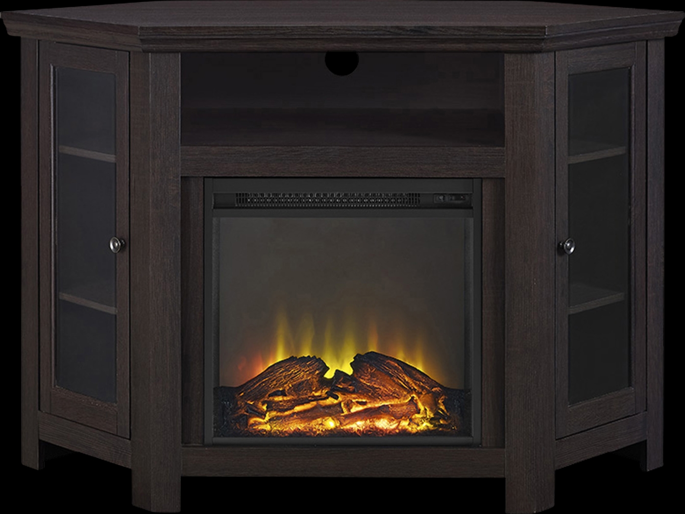 Bellgrave Espresso 48 in. Console, With Electric Fireplace - Thumbnail - Image 3