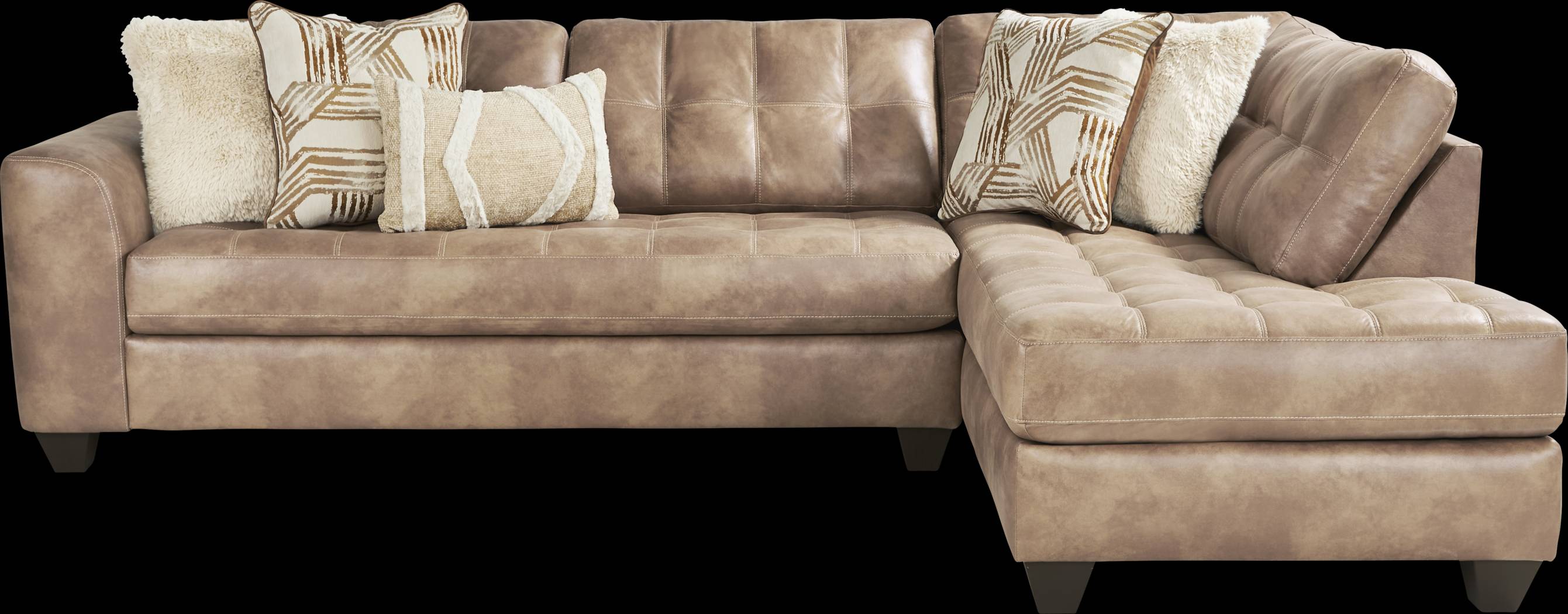 Bellinger Camel 3 Pc Sectional Living Room - Thumbnail - Image 2