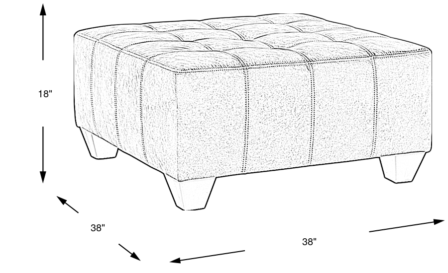 Dimension Image. Please refer to the Dimension Tab on this page for dimension details.