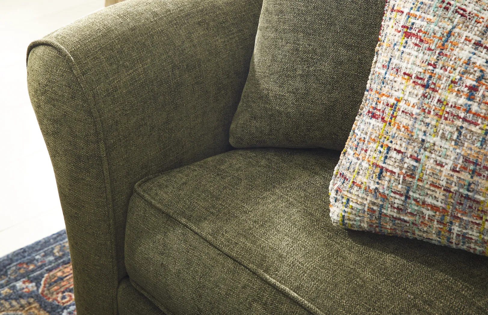 Bellingham Avocado Gel Foam Sleeper Loveseat - Image 6