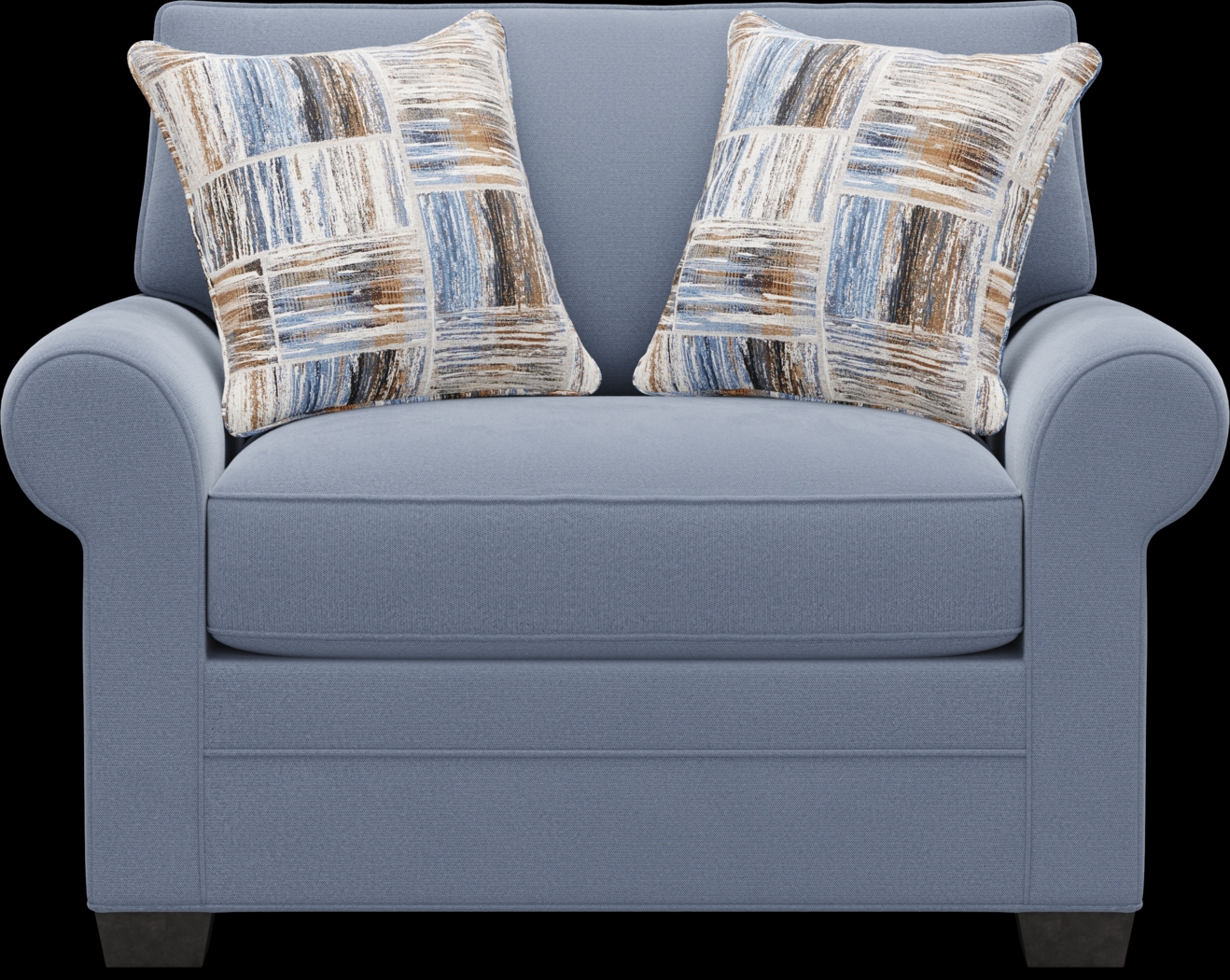 Bellingham Blue Microfiber 8 Pc Living Room - Thumbnail - Image 11