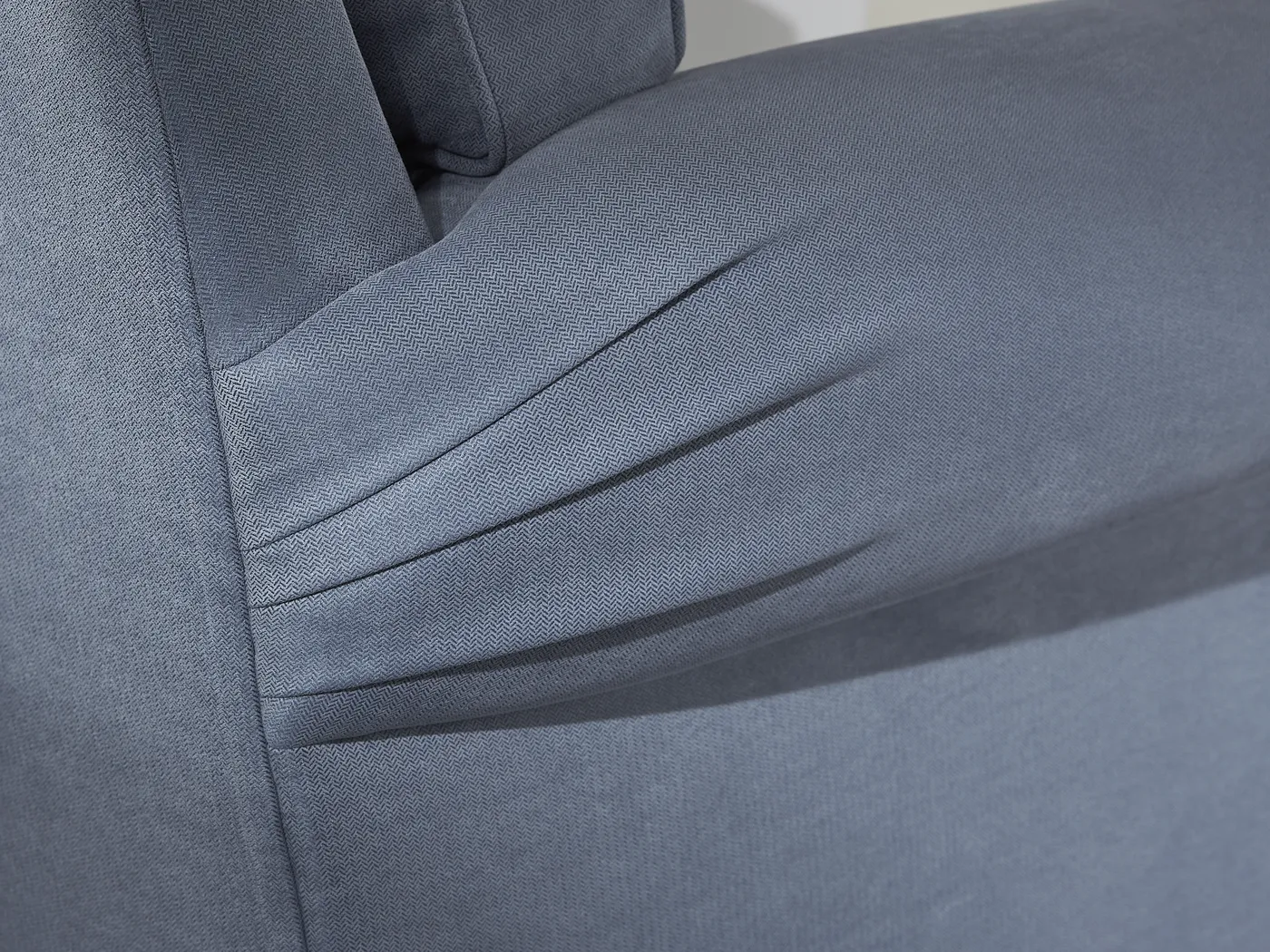 Bellingham Blue Microfiber Sleeper Loveseat - Image 6