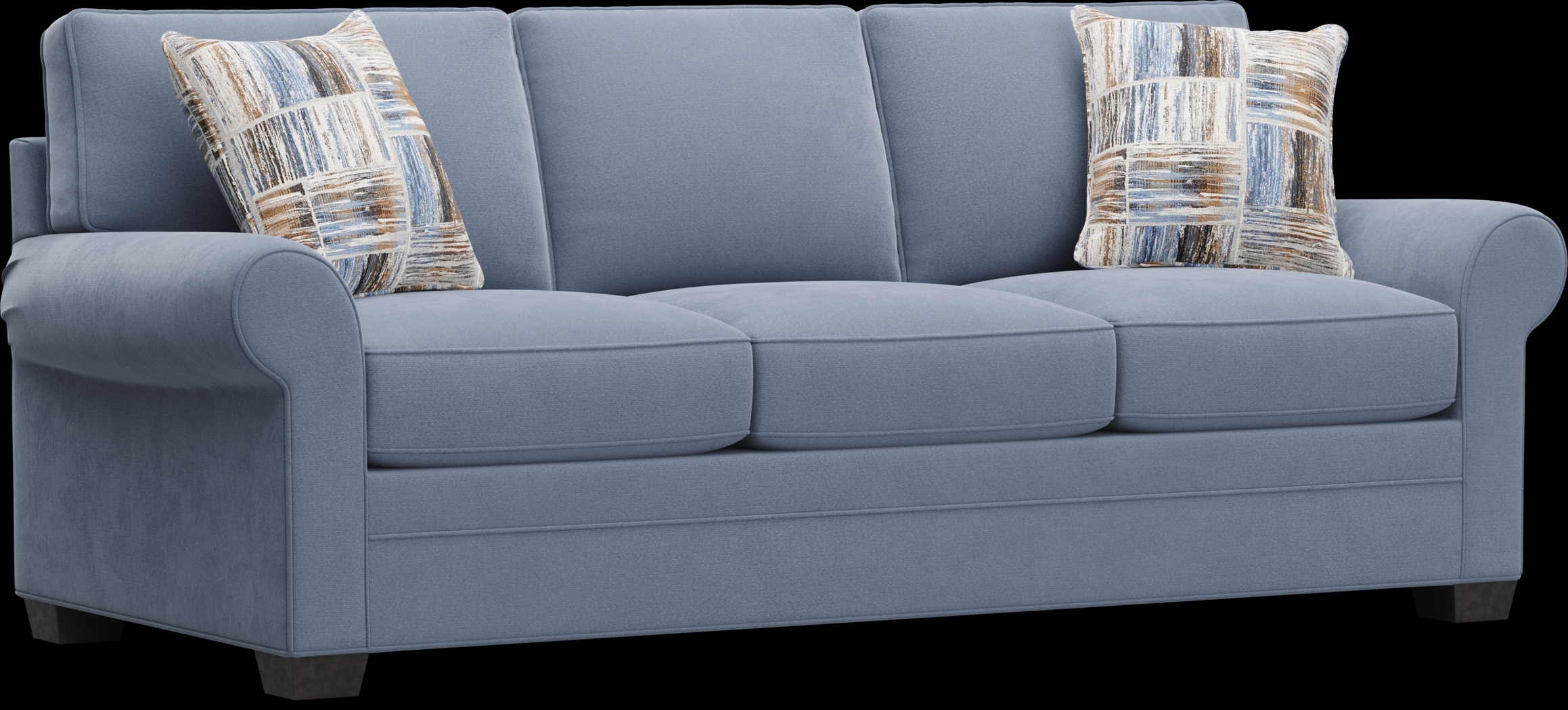 Bellingham Blue Microfiber Sleeper Sofa - Thumbnail - Image 3