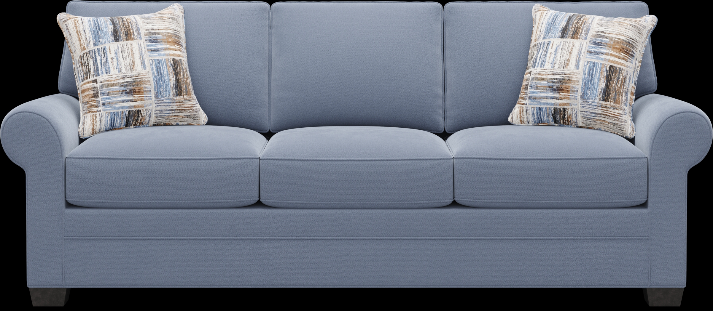Bellingham Blue Microfiber Sleeper Sofa - Thumbnail - Image 1