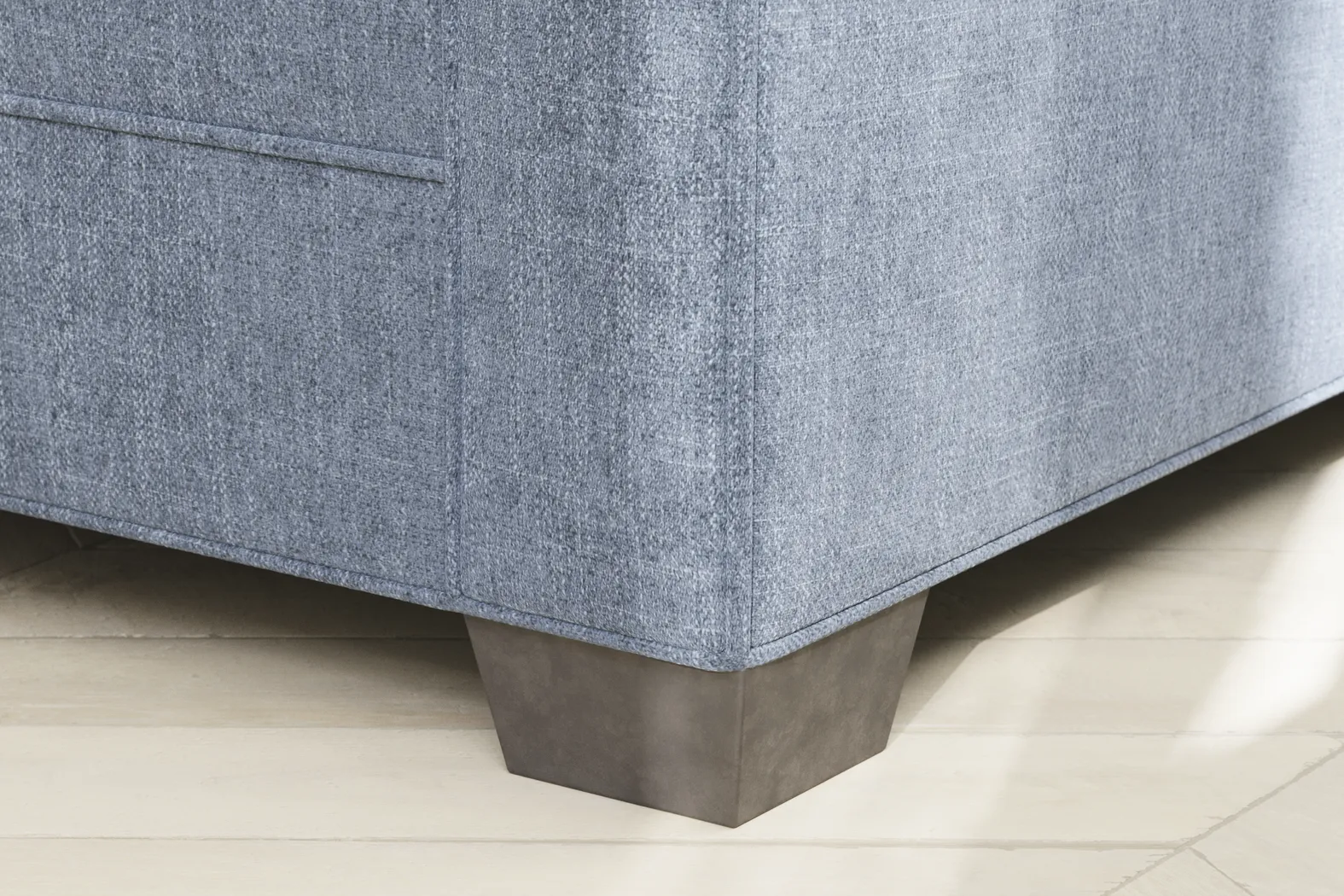 Bellingham Chambray Textured Chenille Gel Foam Sleeper Loveseat - Thumbnail - Image 4
