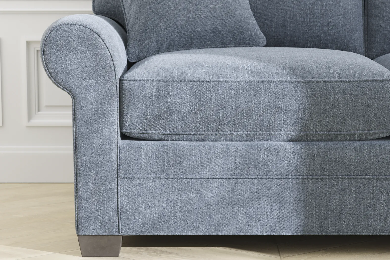 Bellingham Chambray Textured Chenille Sleeper Loveseat - Image 7