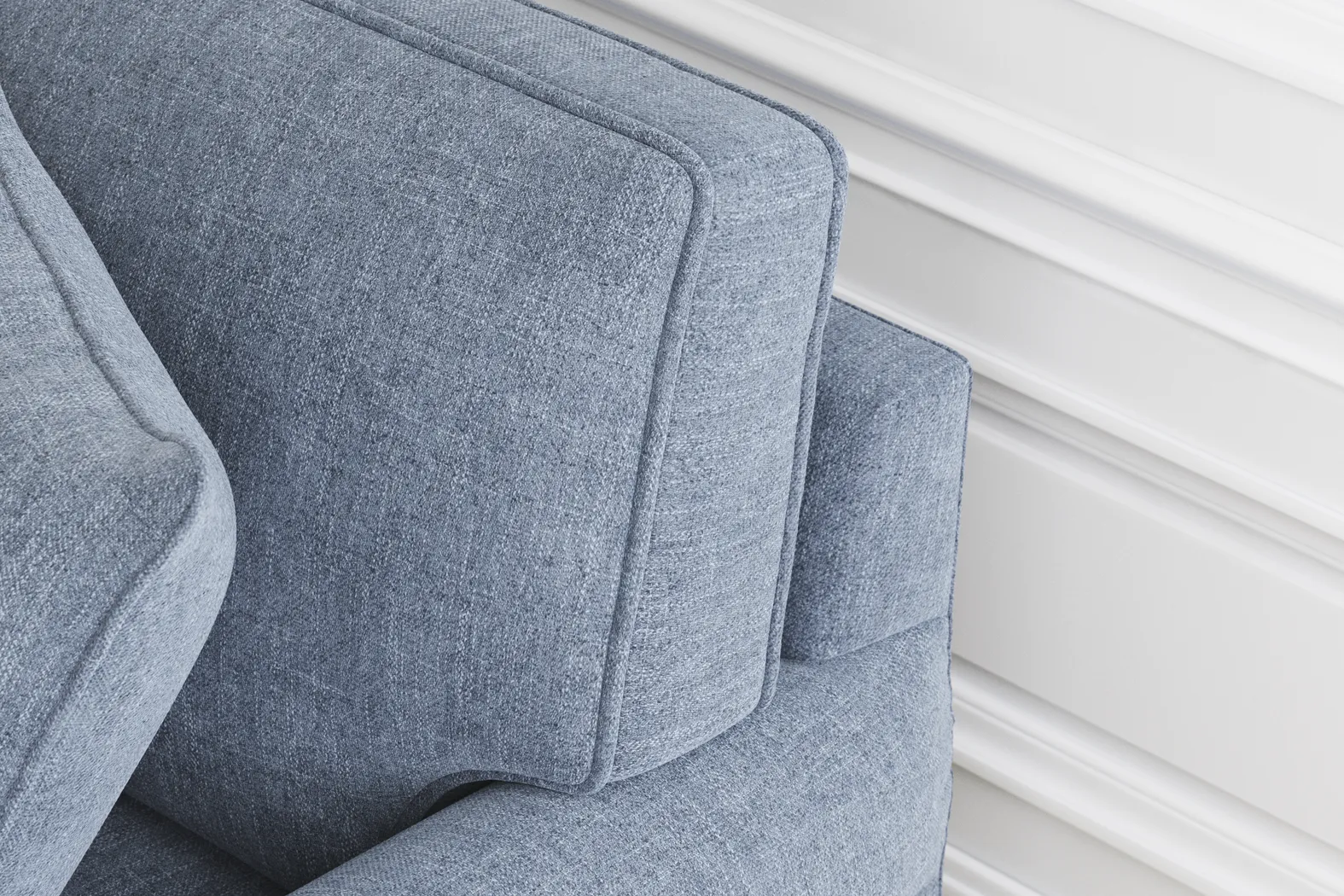 Bellingham Chambray Textured Chenille Sleeper Loveseat - Image 6