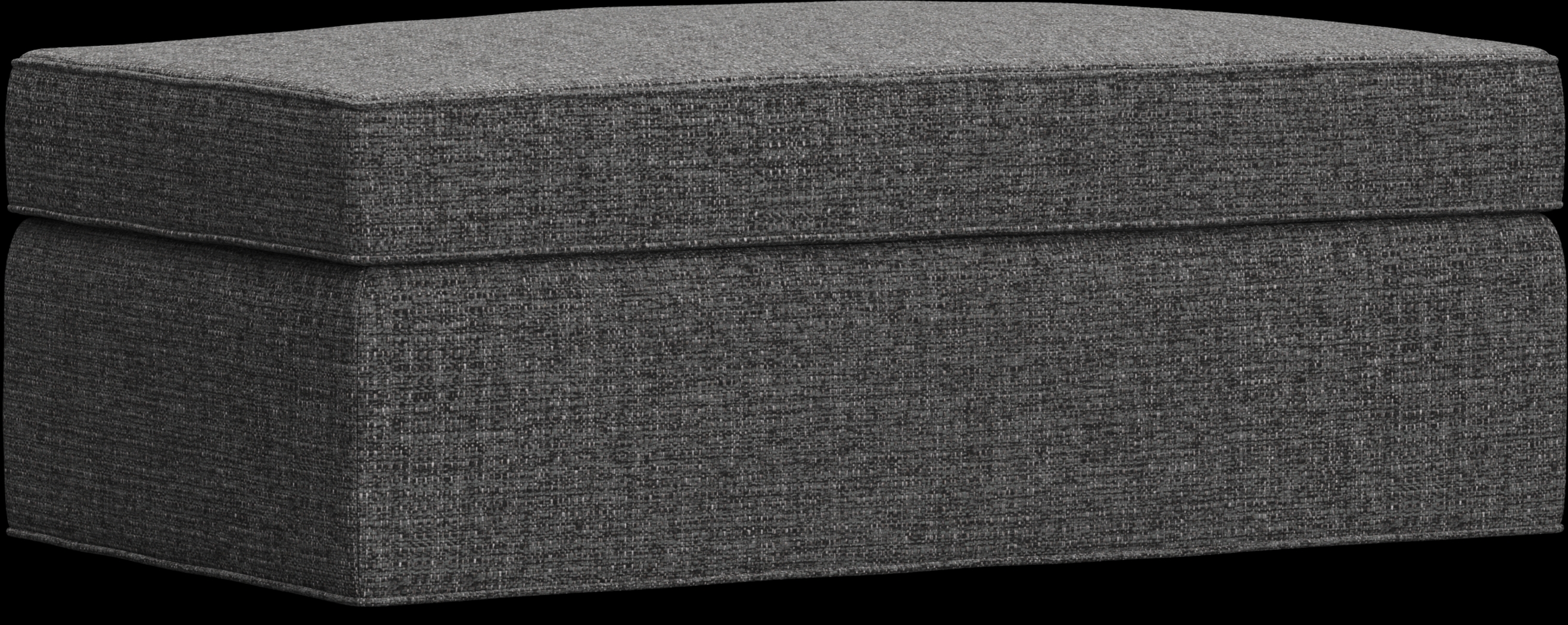 Bellingham Granite Textured Storage Ottoman - Thumbnail - Image 1