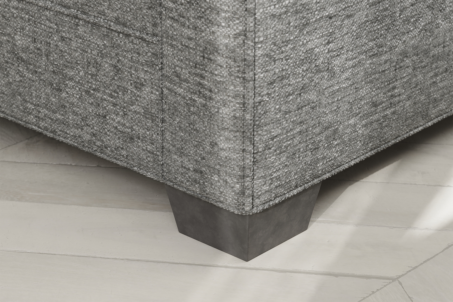 Bellingham Gray Textured Loveseat - Thumbnail - Image 4