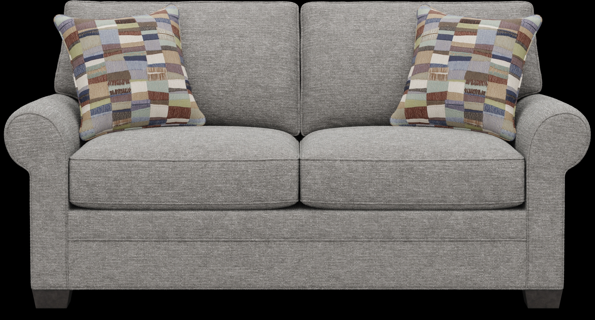 Bellingham Gray Textured Loveseat - Thumbnail - Image 1